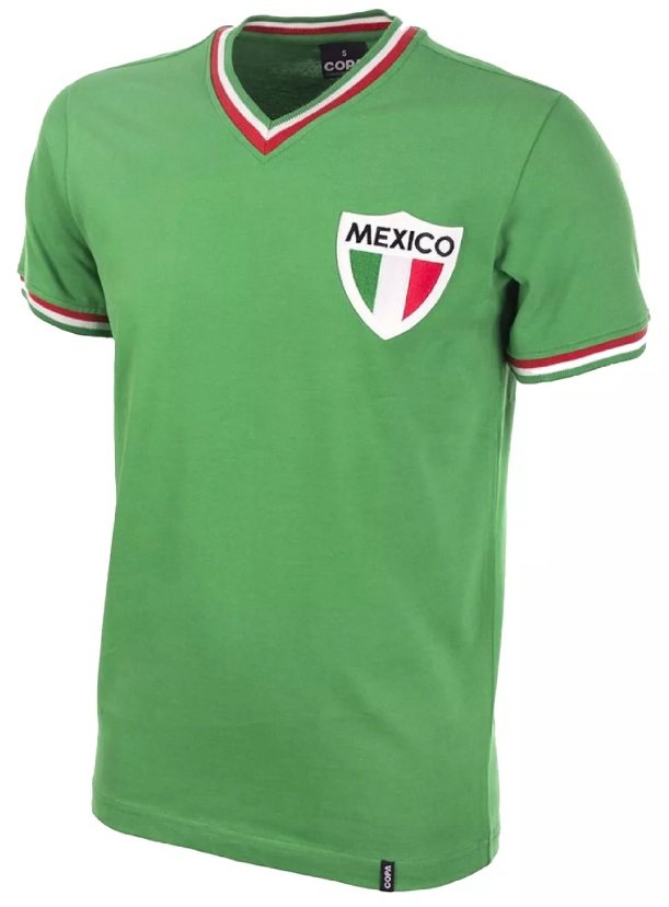Camisa I Seleção do Mexico 1970 Retro